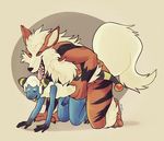  2015 all_fours anthro anthrofied arcanine big_dom_small_sub blue_fur canine digitigrade duo erection exoticdreamer eyes_closed from_behind fur interspecies larger_male male male/male mammal mareep nintendo one_eye_closed open_mouth orange_fur penis pok&eacute;mon precum sex shadow sharp_teeth simple_background size_difference smaller_male smile teeth tongue tongue_out video_games white_fur 