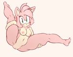  amy_rose anthro argento blush breasts female fur green_eyes hair hairband hedgehog inverted_nipples looking_at_viewer mammal nipples nude pink_fur pink_hair presenting pussy raised_leg smile solo sonic_(series) spread_legs spreading thick_thighs 
