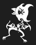  amalgamate blush female monochrome pussy reaper_bird solo undertale unknown_artist video_games 