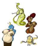  2015 anthro areola big_breasts breasts brown_fur chipmunk erect_nipples female fur helioptile lizard mammal master_viper nintendo nipples nude pok&eacute;mon reptile rodent sally_acorn scalie shinysteel snake sonic_(series) tagme video_games 