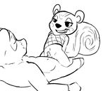  anal anal_penetration animal_crossing animated balls black_and_white bouncing_penis cowgirl_position curled_tail dacad digital_drawing_(artwork) digital_media_(artwork) duo eyes_closed featureless_legs filbert_(animal_crossing) grin hands_behind_back humanoid_penis male male/male mammal monochrome naughty_face nintendo nude on_top penetration penis rodent sex small_penis squirrel tanuki tom_nook_(animal_crossing) uncut video_games 