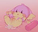  after_sex audino baby blush churoe cub dildo female lying nintendo on_back open_mouth plump_labia pok&eacute;mon presenting presenting_pussy pussy pussy_juice sex_toy simple_background solo spread_legs spreading video_games young 