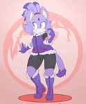  anthro argento blaze_the_cat blush boots cat clothed clothing elbow_gloves feline female footwear forehead_gem fur gloves mammal purple_fur solo sonic_(series) yellow_eyes 