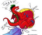  abdominal_bulge american_dragon:_jake_long anal anal_penetration anthro claws cum cum_inflation cummingjacks disney dragon excessive_cum hair huge_penis inflation jake_long male male/male penetration penis scalie sex simple_background size_difference western_dragon wings 