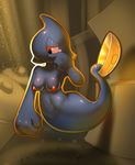  anthro breasts crying elpatrixf female ghost half-closed_eyes mask navel nintendo nipples nude pok&eacute;mon pok&eacute;morph red_eyes ruins sand solo spirit tears video_games yamask 