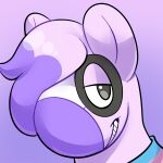  1:1 feral fur generation_3_pokemon gradient_background grin hair hair_over_eye headshot_portrait lgbt_pride lidded_eyes looking_at_viewer multicolored_body multicolored_fur multicolored_neckwear multicolored_scarf neckwear nintendo nonbinary_(lore) numel pokemon pokemon_(species) portrait pride_color_neckwear pride_color_scarf pride_colors rindeadsong scarf simple_background smile solo teeth trans_(lore) transgender_pride_colors willow_(willowpoke) 