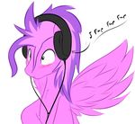  animated blush equine fan_character friendship_is_magic headphones horse male mammal masturbation music_notes my_little_pony pegasus pony skipsy solo sweet_strokes watching_porn wing_boner wings 