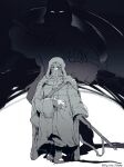  assault_rifle death_(entity) dqr2by6xtxmwfkg faceless faceless_male fingerless_gloves gloves greyscale grim_reaper gun highres holding holding_scythe holding_weapon hood hooded_sweater hoodie mask monochrome mouth_mask rifle scar scar_on_face scythe shaded_face shuumatsu_no_valkyrie simo_hayha_(shuumatsu_no_valkyrie) sniper_rifle snow snowing sweater weapon white_background 