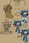 ambiguous_gender anthro bdsm bondage bound clothing collar dialogue diaper duo eyewear gag generation_4_pokemon glasses hi_res human lopunny lucario male mammal nintendo onesie pacifier pacifier_gag playpen pokemon pokemon_(species) pokemon_daycare restraints straitjacket zephyrplush