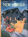  1999 ambiguous_gender bag cloud costume crossover darth_maul evening flashlight fur ghost halloween harry_bliss holidays house human jack_o&#039;_lantern magazine mammal mask money moon nintendo pikachu pok&eacute;mon pumpkin rodent satire spider-man spirit star_wars the_new_yorker the_truth trick_or_treat vampire video_games window yellow_fur 