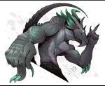 anthro athletic black_bars dragon kredri letterbox male muscular mythological_creature mythological_scalie mythology scales scalie solo solo_focus