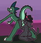 2025 4_fingers anthro anthro_on_anthro balls bent_over big_butt black_clothing black_hat black_headwear black_nipples butt butt_grab choker claws clothing cute_fangs domestic_cat dragon duo emerald_(ultilix) european_mythology fangs felid feline felis female female_rimming_male finger_claws fingers fur genitals green_balls green_body green_hair green_scales grey_body grey_fur grey_hair hair hand_on_butt hat headgear headwear heart_symbol interspecies jewelry male male/female mammal mostly_nude motion_lines mythological_creature mythological_scalie mythology necklace nipples nude pink_choker pink_clothing pink_eyes pink_hat pink_headwear pink_jewelry pink_necklace scales scalie short_stack sofia_(ultilix) teeth toe_claws tongue tongue_out ultilix western_dragon white_claws witch_hat