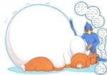  avian bareback belly bird canine falco_lombardi falcon feeding food fox fox_mccloud mammal nintendo obese overweight prisonsuit-rabbitman star_fox video_games 