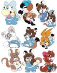 absurd_res ambiguous_gender anthro bandai_namco canid canine care_bear_cousins care_bears cinccino clothed clothing diana_yoshiwoshipower99 diaper digimon digimon_(species) equid equine eyewear fan_character feral fox generation_5_pokemon glasses group hi_res horn horse human mammal mouse murid murine mythological_creature mythological_equine mythology nintendo patamon pokemon pokemon_(species) pony rodent unicorn wearing_diaper wearing_glasses yoshi_(character) yoshiwoshipower99