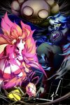 animal_mask anthro armor asian_clothing avian bell bell_bow bird breastplate breasts canid canine ceroba_ketsukane_(kitsune_form) clothing east_asian_clothing elemental_creature feet female flora_fauna flower flowey_the_flower fox fox_mask gameplay_mechanics grid grin hi_res insane japanese_clothing kimono male mammal martlet_(zenith_form) mask plant smile soul_(undertale) staff talons toes tyaki undertale undertale_(series) undertale_yellow vines yellow_eyes