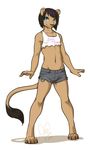  clothed clothing cutoffs denim_shorts girly invalid_tag kittydee male shorts skimpy solo 