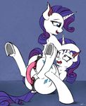  2015 anatomically_correct anus blue_eyes butt clitoris dildo double_dildo duo equine female female/female feral friendship_is_magic fur hair hi_res horn insertion mammal my_little_pony neko-me open_mouth penetration purple_hair pussy pussy_juice rarity_(mlp) selfcest sex_toy square_crossover underhoof unicorn vaginal vaginal_insertion vaginal_penetration white_fur 