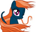  2015 alpha_channel badumsquish equine fan_character female forked_tongue ginger_hair hair horse hybrid kalianne looking_at_viewer mammal my_little_pony naga one_eye_closed orange_hair pony portrait purple_eyes reptile scalie simple_background slit_pupils snake solo tongue transparent_background wink 