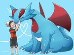  &lt;3 achi brendan duo feral nintendo pok&eacute;mon salamence size_difference video_games 