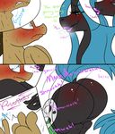 2015 big_butt blush butt changeling digitaldomain123 doctor_whooves_(mlp) earth_pony equine female feral friendship_is_magic horse huge_butt kissing male mammal my_little_pony pony queen_chrysalis_(mlp) 