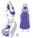  blush butt caprine clothed clothing female goat lionalliance looking_at_viewer mammal monster smile toriel undertale video_games 