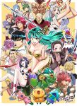  6+boys 6+girls akane_(ojarumaru) akuma_(street_fighter) animal_print annotated aobee_(ojarumaru) aqua_hair armor artist_name back back_muscles bamboo benimaru_(tensura) bikini black_eyes black_hair black_sclera blonde_hair blue_eyes blue_hair border breasts brown_eyes cleavage clenched_teeth closed_eyes closed_mouth club_(weapon) colored_sclera commentary cone_horns crossover dress facial_mark fangs fate/grand_order fate_(series) gamigami_maou gamigami_maou_(artist) genos gloves grappler_baki great_teacher_onizuka green_hair grin hair_between_eyes hair_over_one_eye hanma_yujiro helmet highres hime-sama_&quot;goumon&quot;_no_jikan_desu holding holding_club holding_mask holding_sword holding_weapon horns inki_(himesama_goumon) japanese_armor japanese_clothes jigoku_sensei_nube kabuto_(helmet) kamado_nezuko kasuga_toshiaki_(comedian) kimetsu_no_yaiba kimono kisuke_(ojarumaru) kumo_desu_ga_nani_ka? large_breasts long_hair looking_at_viewer lum mask medium_breasts medium_hair multicolored_hair multiple_boys multiple_crossover multiple_girls muscular muscular_male no_pupils nueno_meisuke ogerpon ogerpon_(teal_mask) ojarumaru one-punch_man one_piece oni onimaru_takeshi onizuka_eikichi open_mouth orange_background orange_eyes outside_border pale_skin pants pink_eyes pointy_ears pokemon pokemon_(creature) ponytail popolocrois popolocrois_monogatari_2 print_bikini re:zero_kara_hajimeru_isekai_seikatsu real_life red_eyes red_hair rem_(re:zero) shirt short_hair shorts shuten_douji_(fate) sideboob sidelocks single_horn skin-covered_horns small_breasts smile star-shaped_pupils star_(symbol) street_fighter swimsuit sword symbol-shaped_pupils teeth tensei_shitara_slime_datta_ken tiger_print trait_connection twitter_username two-tone_hair unworn_mask upper_teeth_only urusei_yatsura vest weapon white_border white_hair wrath_(kumo_desu_ga_nani_ka?) yaiba yamato_(one_piece) yellow_eyes youki_(himesama_goumon) 