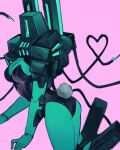 absurd_res anoxthon bunny_costume clothing costume female heart_symbol hi_res humanoid machine metallic_body mindflayer_(ultrakill) new_blood_interactive robot robot_humanoid solo teal_body tendrils ultrakill
