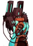 anoxthon blush duo female female/female happy hug humanoid looking_at_another machine metallic_body mindflayer_(ultrakill) new_blood_interactive robot robot_humanoid streetcleaner_(ultrakill) teal_body tendrils ultrakill