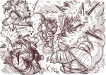 abs absurd_res anthro asian_clothing bandage buizel butt canid canine chest_tuft claw_fingers claws clothing crossed_arms dark_room dusk_lycanroc east_asian_clothing fingers first_person_view fluffy fluffy_tail fur generation_4_pokemon generation_7_pokemon hair hatching_(art) hi_res japanese_clothing jwbash kimono kyoto_rex laid_down looking_at_viewer looking_back looking_down looking_down_at_viewer lycanroc male mammal melee_weapon muscular muscular_anthro muscular_male naughty_face neck_tuft night nintendo nude nude_anthro pecs pokemon pokemon_(species) red_eyes scar shaded sketch sketch_page smile smiling_at_viewer smirk solo solo_focus spiky_hair standing sword swordsman tail towel towel_around_waist towel_only tuft weapon yellow_eyes