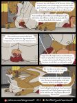 anthro bed between_breasts bodily_fluids breasts brown_body clessie coalt comic dialogue dragon duo english_text european_mythology ex_girlfriend face_between_breasts female female_on_top four_frame_image fur furaffinity furaffinity_logo furniture furred_dragon furred_scalie head_between_breasts hi_res larger_female male male/male male_on_bottom manipulation membrane_(anatomy) membranous_wings mythological_creature mythological_scalie mythology nipples on_bed on_bottom on_top open_mouth page_number patreon patreon_logo red_body red_fur rimentus scalie size_difference smaller_male speech_bubble text url western_dragon wingless_dragon wings