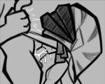 anthro balls bodily_fluids cephalopod clothing cum deep_throat duo fellatio genital_fluids genitals gnarly_eddy_(splatoon) headgear headwear hi_res humanoid male male/male marine mollusk nautilus nintendo nude oral oral_penetration penetration penile penis pseudo_hair sex splatoon tentacles tomcold00