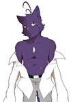  aged_up clothed clothing feline half-dressed male mammal morenatsu shin_(morenatsu) topless 