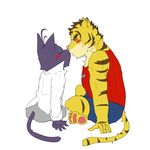  blush cat eyes_closed feline kissing love male male/male mammal morenatsu romantic shin_(morenatsu) tiger torahiko_(morenatsu) 