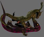  4_fingers cgi claws digital_media_(artwork) dinosaur dragon duo dw erection male male/male millennium_dragon penis raptor riding scalie 