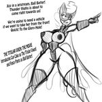  2015 anthro anthrofied boots breasts cape clothing equine female footwear friendship_is_magic horse jrvanesbroek mammal mask monochrome mrs_cake_(mlp) my_little_pony nipples pointing pony sketch solo supervillain 