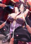  1girl 4boys absurdres animal_ears areola_slip armpits arms_behind_head arms_up bare_shoulders black_gloves black_pantyhose blush breasts censored cleavage clothing_cutout commentary_request cum detached_collar drooling egg_vibrator ejaculation elbow_gloves fake_animal_ears fate/grand_order fate_(series) female_ejaculation gloves hetero high_heels highleg highleg_leotard highres huge_breasts kuutamo leotard long_hair minamoto_no_raikou_(fate) multiple_boys navel navel_cutout necktie open_mouth pantyhose parted_bangs parted_lips penis playboy_bunny purple_eyes purple_hair purple_leotard purple_shoes rabbit_ears rope saliva sex_toy shoes smile solo_focus spread_legs squatting surrounded_by_penises sweat sweatdrop tape tearing_up thighs variant_set very_long_hair vibrator vibrator_cord wrist_cuffs 