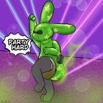 anthro diaper disney feces hare hi_res lagomorph latex leporid male mammal rabbit rave simple_background smelly soiled_diaper soiling solo stink_fumes stink_lines unclean_diaper used_diaper yourfur zootopia