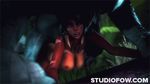  3d all_fours animated big_breasts black_hair bouncing_breasts breasts cgi digital_media_(artwork) doggystyle female from_behind hair league_of_legends male monster nidalee nipples nude ponytail rengar sex source_filmmaker studiofow video_games 