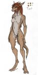 anthro breasts brown_eyes brown_hair claws dinosaur dromaeosaurid featureless_breasts featureless_crotch female fur hair hi_res hilachev lethal_doors markings model_sheet nude nude_anthro nude_female prehistoric_species reptile scalie sickle_claw solo spots spotted_body spotted_fur tail tan_body tan_fur tavi_(maaarked_one) theropod third-party_edit toe_claws tuft velociraptor