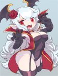  big_breasts blush breasts clothed clothing digital_media_(artwork) dungeon_maker female hair hi_res humanoid mobile_games not_furry open_mouth saliva simple_background smile solo vampire video_games 