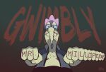 10_fingers 2024 4_fingers adult_swim anthro artist_initials blue_sclera body_hair cartoon_network character_name chest_hair clothed clothed_anthro clothed_male clothing critter_(smiling_friends) digital_drawing_(artwork) digital_media_(artwork) english_description fingers gwimbly half-length_portrait knuckle_tattoo looking_at_viewer low-angle_view male mouth_closed open_clothing open_shirt open_topwear overbite portrait rammytheram shirt smiling_friends solo stubble teeth text topwear