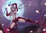  1girl absurdres body_chain bodysuit breasts checkered_clothes checkered_shrug clothing_cutout goddess_of_victory:_nikke highres large_breasts latex latex_bodysuit lawliet_liaw racer&#039;s_high_(stellar_blade) red_shrug scarlet_(nikke) scarlet_(racer&#039;s_high)_(nikke) shift_up sideless_outfit solo stellar_blade thigh_cutout 