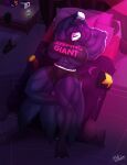 2025 4_toes anthro avian avian_demon avian_feet beanie bed big_muscles bird book bottomwear breasts clothing container cup electronics feathers feet female fingers furniture hat headgear headwear helluva_boss hi_res huge_muscles lying mrmelted mug muscular muscular_anthro muscular_female non-mammal_breasts octavia_(helluva_boss) on_back on_bed owl owl_demon phone pillow shorts sleeping solo tail tail_feathers talons text text_on_clothing text_on_topwear toes topwear under_boob