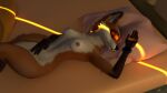 16:9 3d_(artwork) 3d_background anthro bed bed_sheet bedding bedroom breasts canid canine cyfx digital_media_(artwork) eyes_closed female fox furniture hi_res intersex lying lying_on_bed mammal on_bed pillow red_fox sleeping solo true_fox widescreen