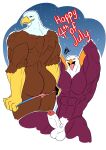 4th_of_july absurd_res accipitrid accipitriform ahegao american_eagle anthro avian bird bird_man bubble_butt butt dan_pegasusnsfw duo eagle falcon falconid genitals hi_res holidays humanoid hybrid invalid_tag looking_pleasured male male/male meme muscular nude original_character patriotism penis politics romantic romantic_couple teasing tongue united_states_of_america