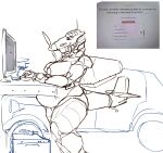 2025 aircraft airplane anthro belly big_belly big_breasts breasts car computer electronics female hi_res imminent_object_vore ju-87_stuka living_aircraft living_machine living_vehicle machine nude overweight overweight_female sketch solo stefi_(top_kek_m9) vehicle wymin