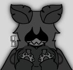 antennae_(anatomy) anthro arthropod cassie_(nsudonnie) clothed clothing digital_drawing_(artwork) digital_media_(artwork) female hair hoodie insect insect_wings lepidopteran lepidopteran_wings long_hair moth moth_antennae no_shading nsudonnie pawpads paws shaded_face simple_background solo topwear trans_(lore) trans_woman_(lore) wings