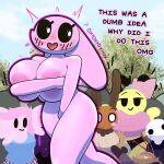 1:1 2024 amphibian annabee_(woebeeme) anthro areola arthropod artist_name axolotl bee big_breasts biped black_eyes black_sclera blush blush_stickers bow_ribbon breasts brown_body character_request clothed clothing covering covering_self dialogue digital_drawing_(artwork) digital_media_(artwork) english_text eyebrows eyelashes felid feline female floppy_ears front_view fully_clothed glistening glistening_breasts group heart_mouth hi_res humanoid hymenopteran insect lagomorph lepidopteran leporid long_ears lop_ears male mammal marine marshmallow_(oxyoxyoxyox) mole_salamander monotone_body moth nimby_(nimbynimbasa) nipples nude nude_female outline outside oxyoxyoxyox pink_body public public_nudity rabbit salamander simple_eyes solo_focus standing text topwear vortex_(kefiregg) white_body white_eyes wide_eyed yellow_body