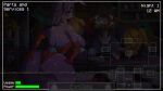  1girl animal_ears animatronic ass back blonde_hair bonnie_(fnaf) bow bowtie breasts camera cleavage clock colored_skin commentary cosmetics denim denim_shorts elbow_gloves english_commentary english_text five_nights_at_freddy&#039;s five_nights_in_anime:_after_hours_(fangame) five_nights_in_anime_(fangame) food freddy_fazbear from_behind furry furry_female game_screenshot gameplay_mechanics genderswap genderswap_(mtf) gloves glowing glowing_eyes hands_on_own_ass highres huge_ass huge_breasts jeans large_breasts leotard looking_back makeup_brush mask mirror mouth_mask non-web_source pants pizza pizza_slice playboy_bunny purple_hair rabbit_ears rabbit_tail red_bow red_bowtie red_eyes red_gloves red_leotard red_thong screenshot shiny_skin short_hair shorts solo static strapless strapless_leotard tail thighhighs thong video_game yellow_skin 