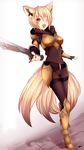  :d ;d animal_ears arm_guards armor armored_boots belt black_gloves blonde_hair bodysuit boots breastplate confrontation facial_mark facing_viewer fang faulds fox_ears fox_tail full_body funarie gloves high_heel_boots high_heels holding holding_sword holding_weapon kitsune looking_at_viewer lovinnee metal_boots one_eye_closed open_mouth original shade shoulder_pads simple_background smile solo standing sword tail weapon white_background yellow_eyes 